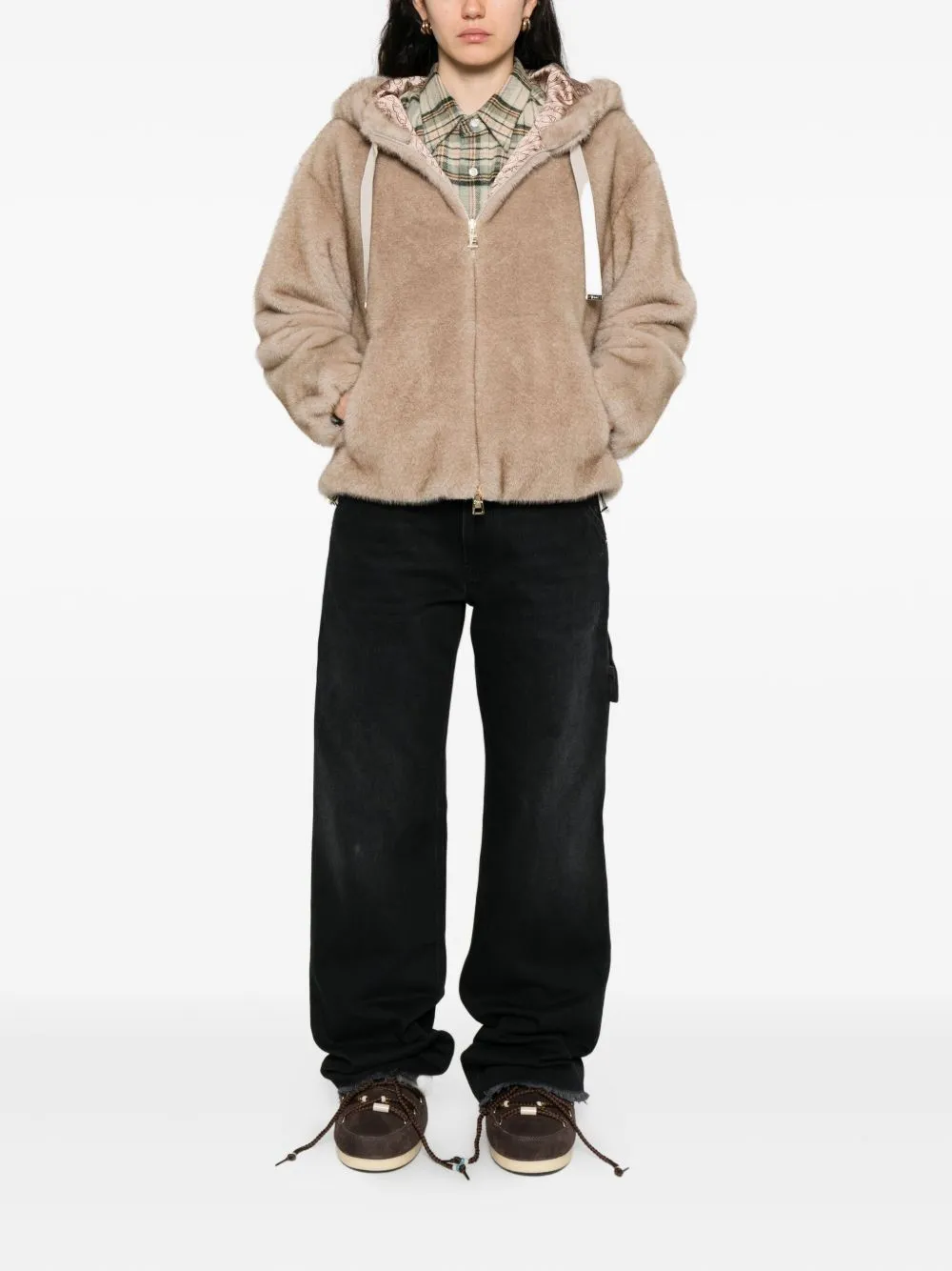 BOMBER PELO BEIGE CAPUCHA sold by Lord & Taylor product image thumbnail 5