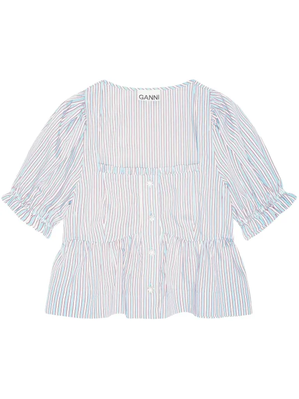 STRIPED BLOUSE made by Ganni