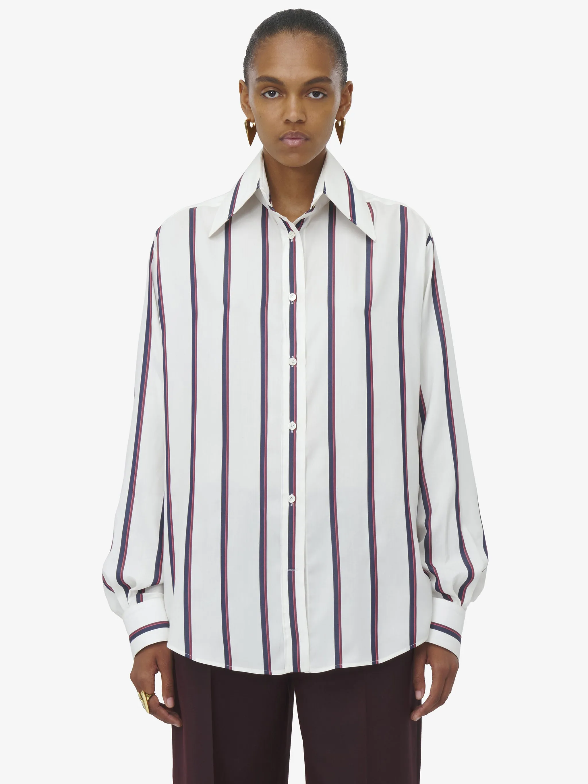 COLLEGE STRIPE SHIRT sold by Lord & Taylor product image thumbnail 3