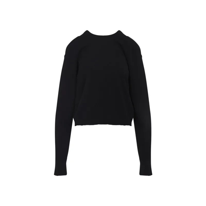 BLACK WOOL CREWNECK SWEATER made by Maison Margiela