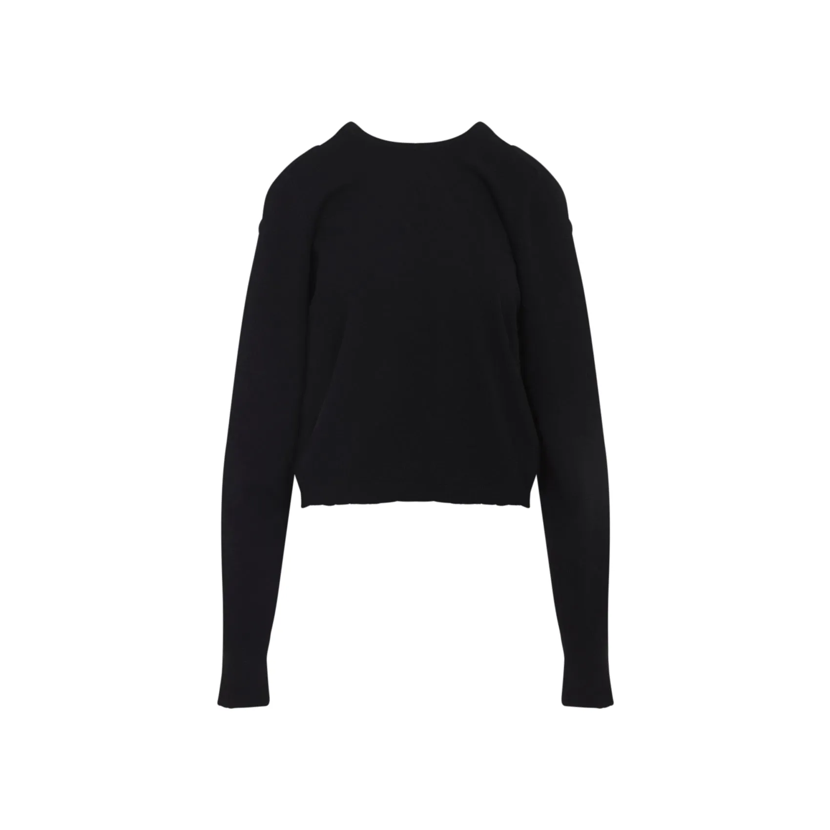 BLACK WOOL CREWNECK SWEATER sold by Lord & Taylor