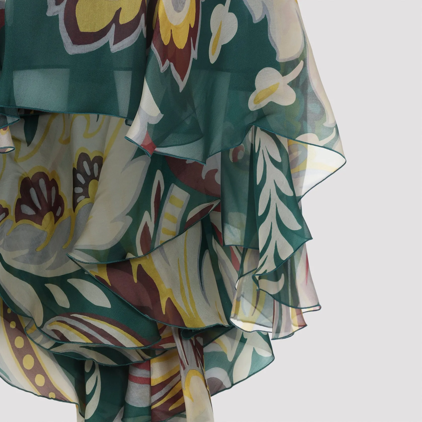 MULTICOLOR ASYMMETRIC SILK MINI SKIRT sold by Lord & Taylor product image thumbnail 4