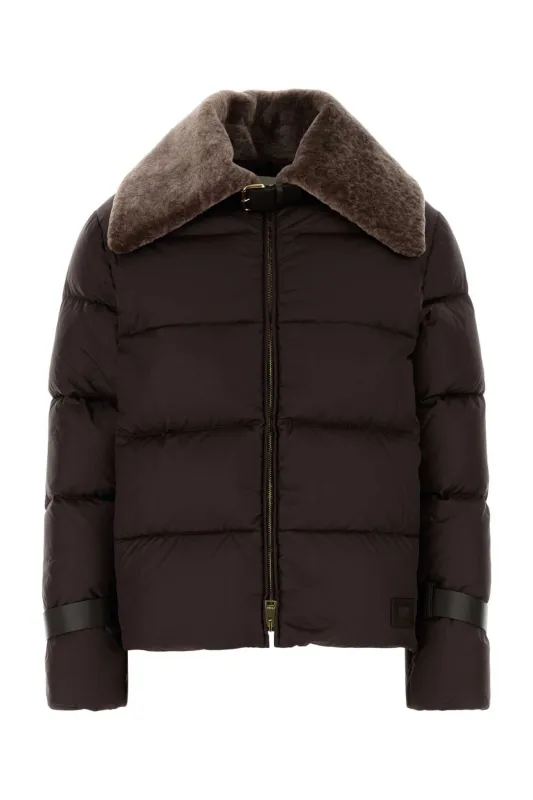 CHOCOLATE POLYESTER DOWN JACKET sold by Lord & Taylor