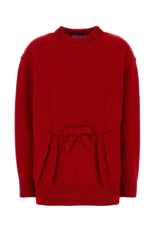 RED WOOL OVERSIZE SWEATER sold by Lord & Taylor