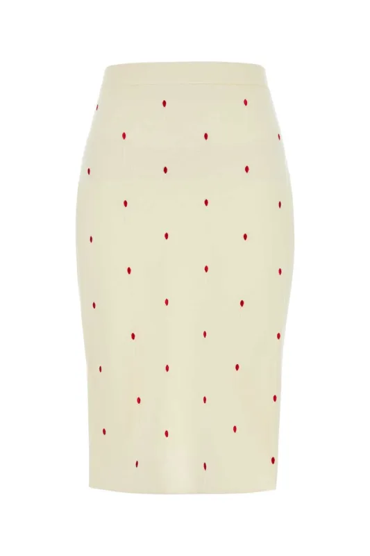 EMBROIDERED COTTON BLEND SKIRT sold by Lord & Taylor