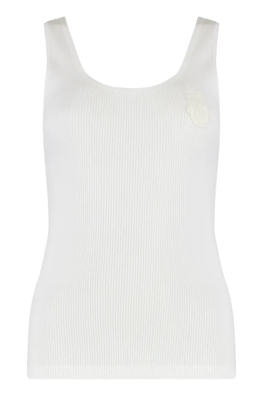 WHITE COTTON TANK TOP sold by Lord & Taylor
