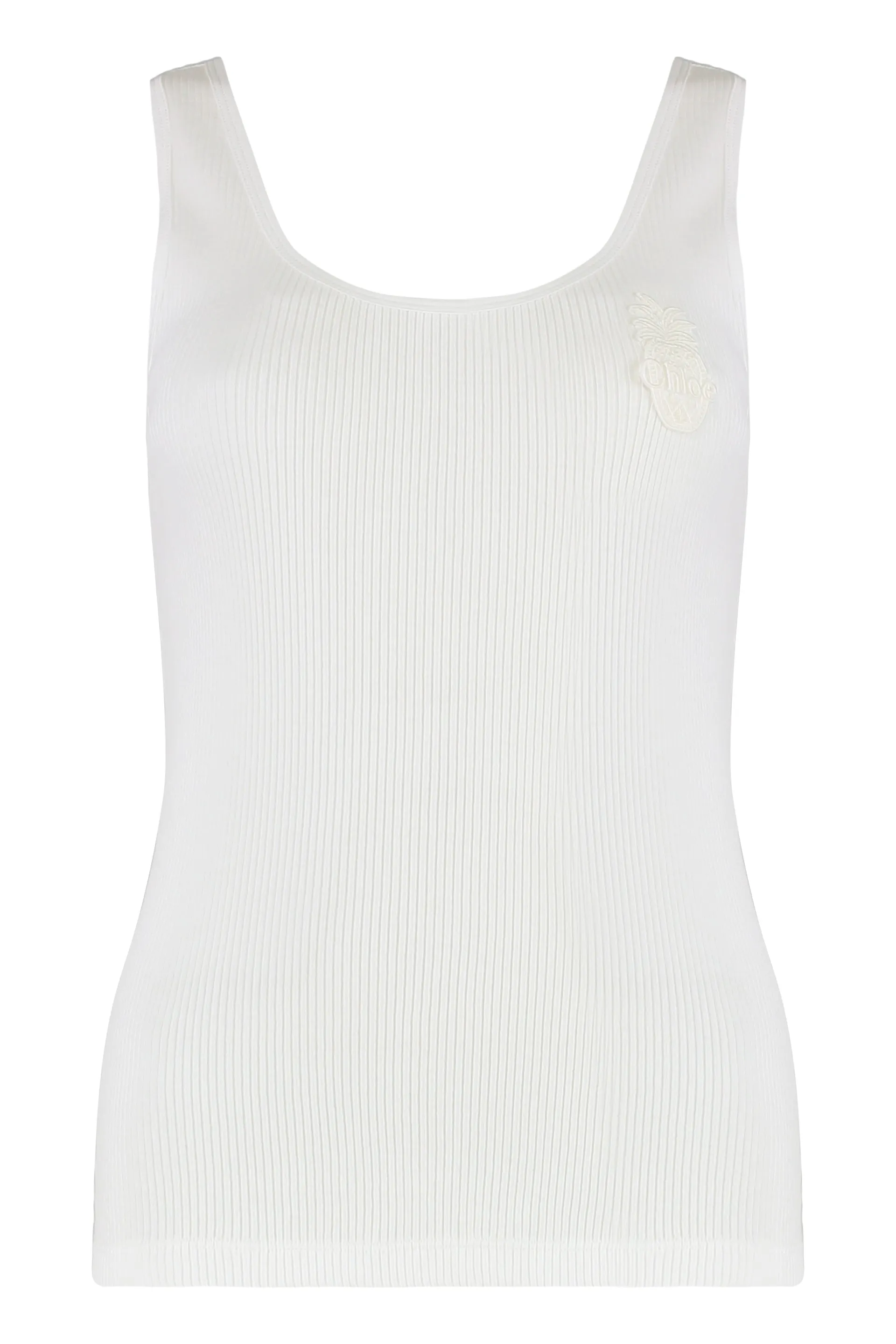WHITE COTTON TANK TOP sold by Lord & Taylor