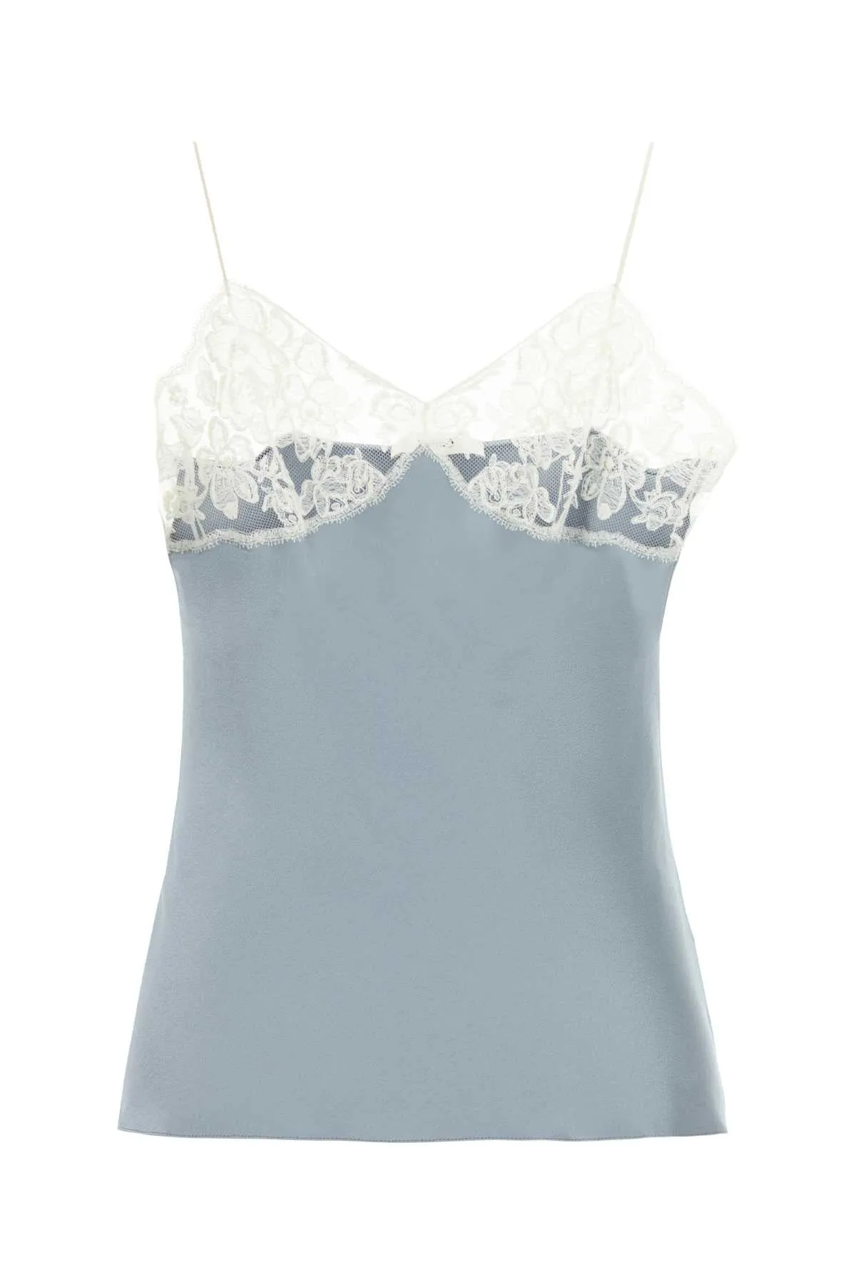 POWDER BLUE SATIN TANK TOP sold by Lord & Taylor