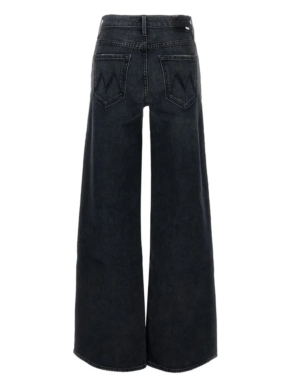 BLACK STRETCH DENIM WIDE-LEG JEANS sold by Lord & Taylor product image thumbnail 2