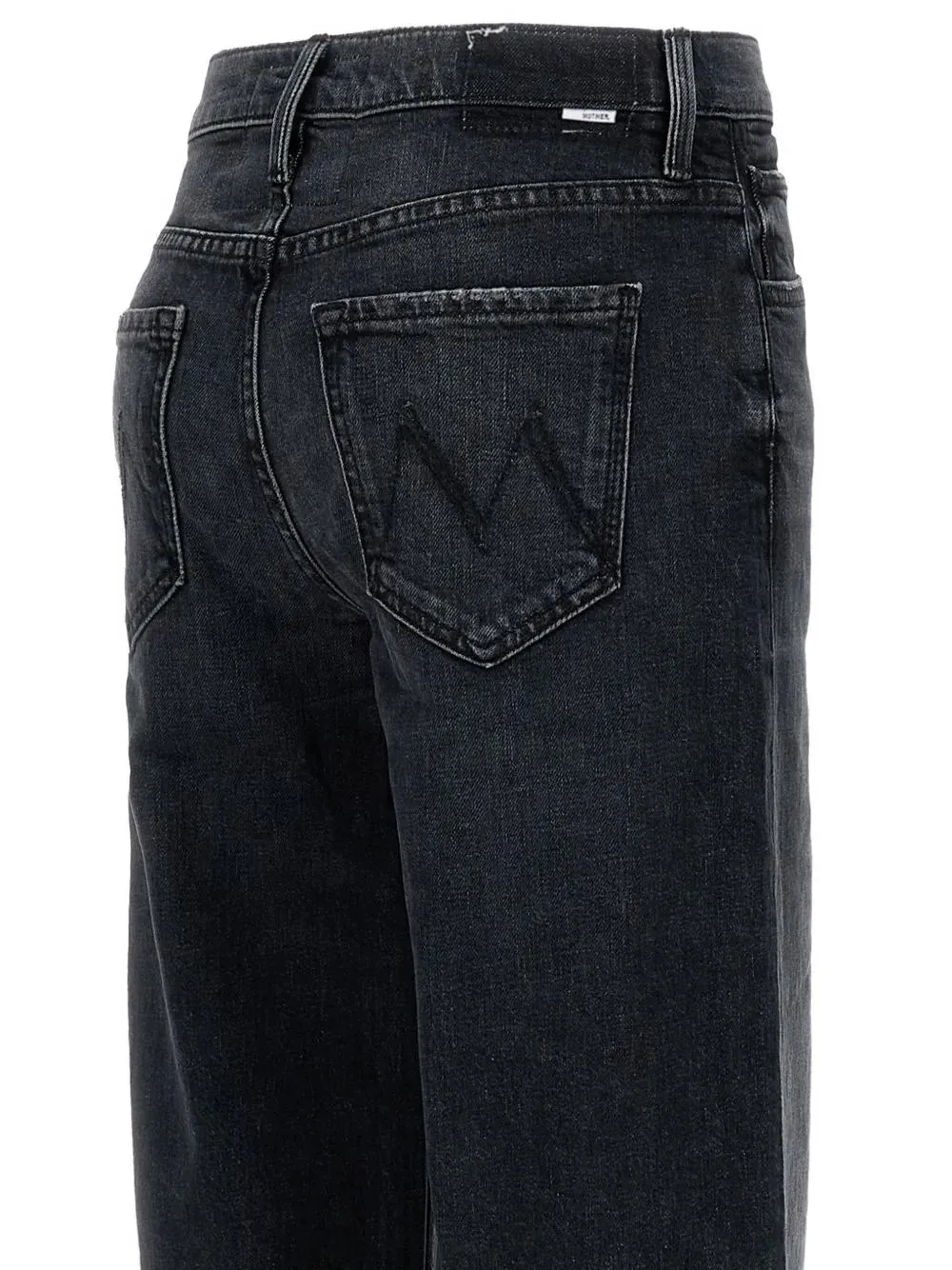 BLACK STRETCH DENIM WIDE-LEG JEANS sold by Lord & Taylor product image thumbnail 3