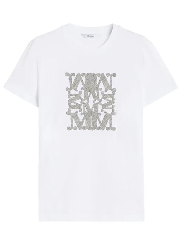 COTTON T-SHIRT WITH EMBROIDERY made by MaxMara