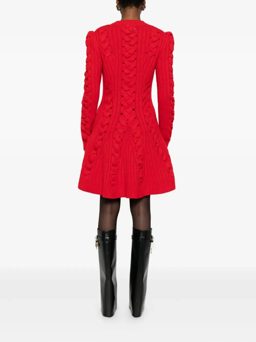 WOOL AND CASHMERE CABLE KNIT MINI DRESS sold by Lord & Taylor product image thumbnail 4