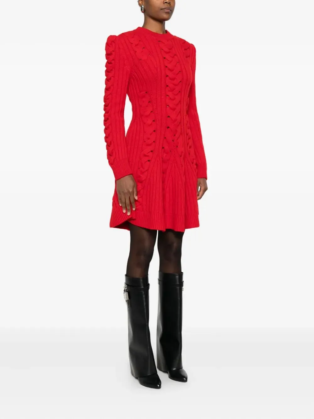 WOOL AND CASHMERE CABLE KNIT MINI DRESS sold by Lord & Taylor product image thumbnail 5