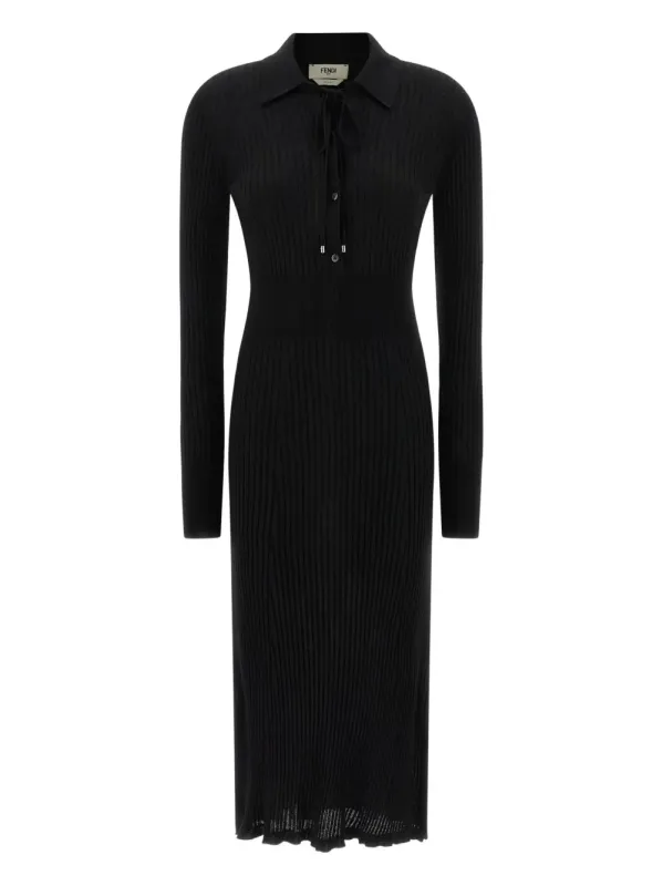 WOOL FITTED MIDI DRESS sold by Lord & Taylor