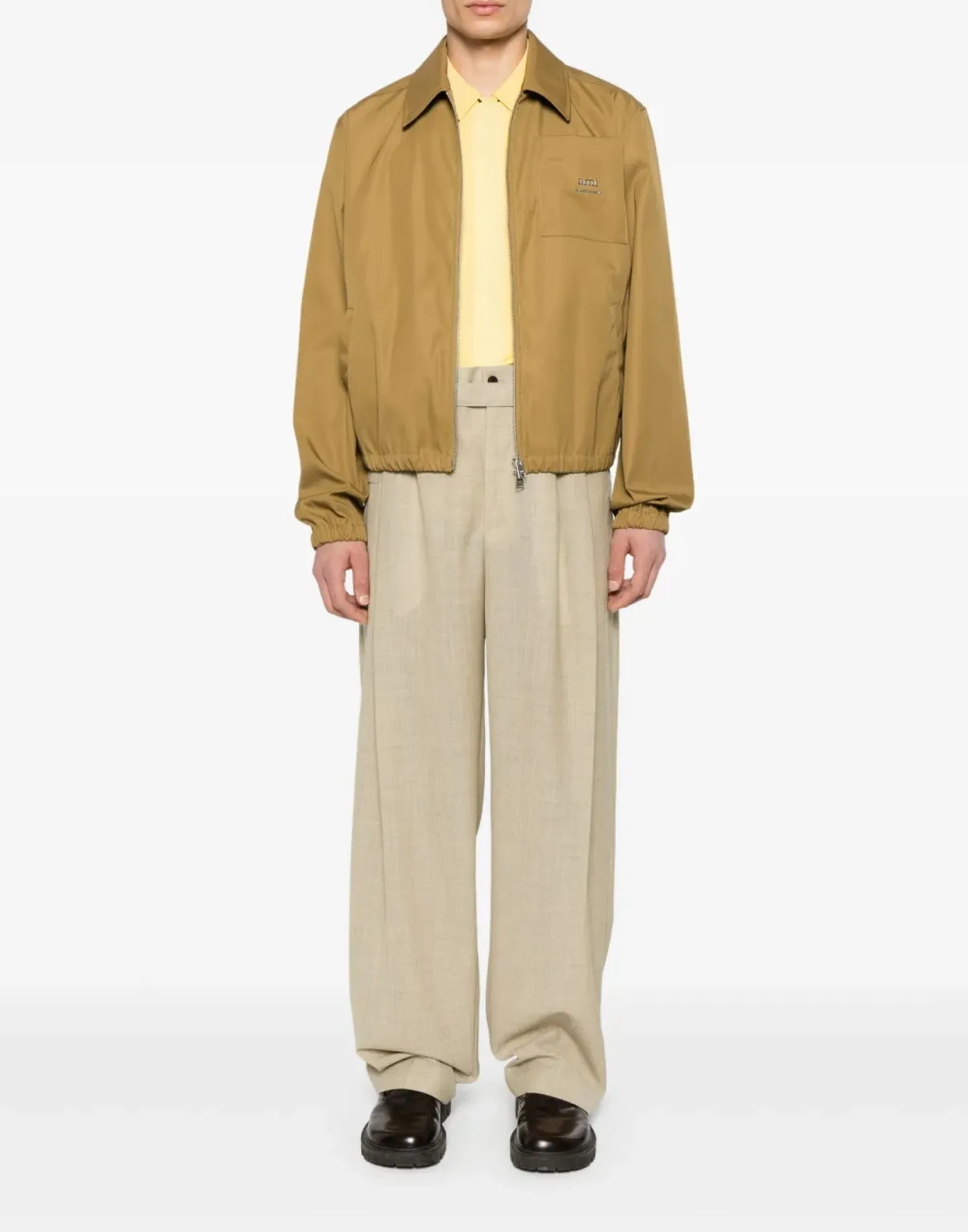 LOGO PLAQUE TWILL BOMBER JACKET sold by Lord & Taylor product image thumbnail 2