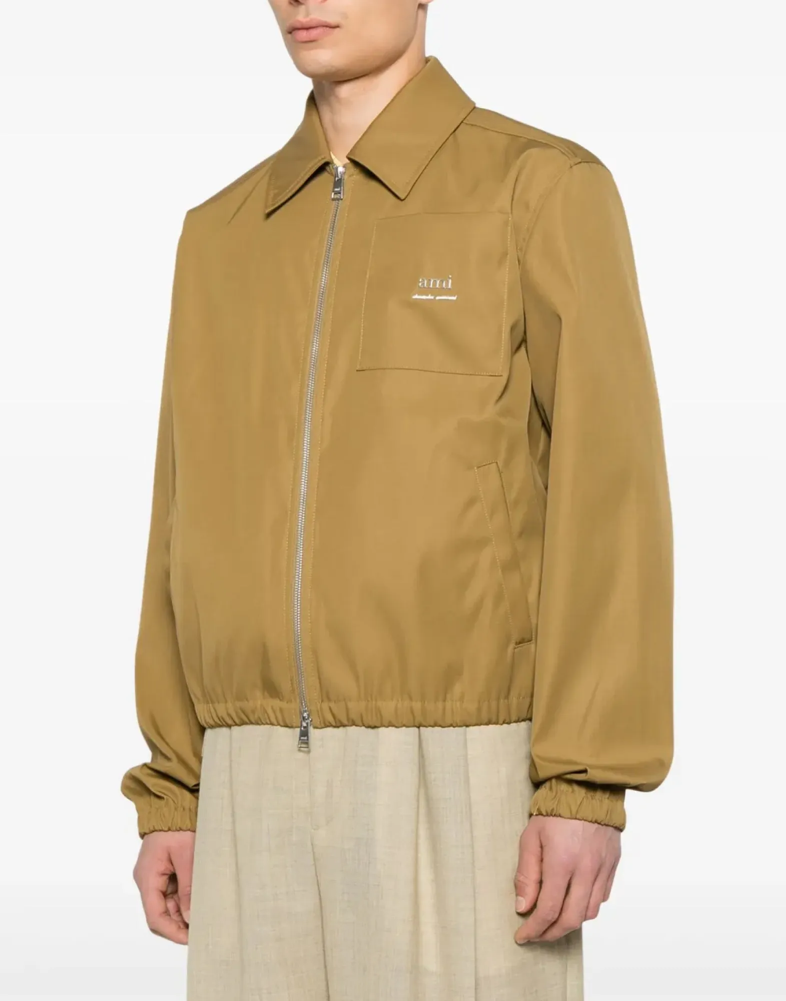 LOGO PLAQUE TWILL BOMBER JACKET sold by Lord & Taylor product image thumbnail 3
