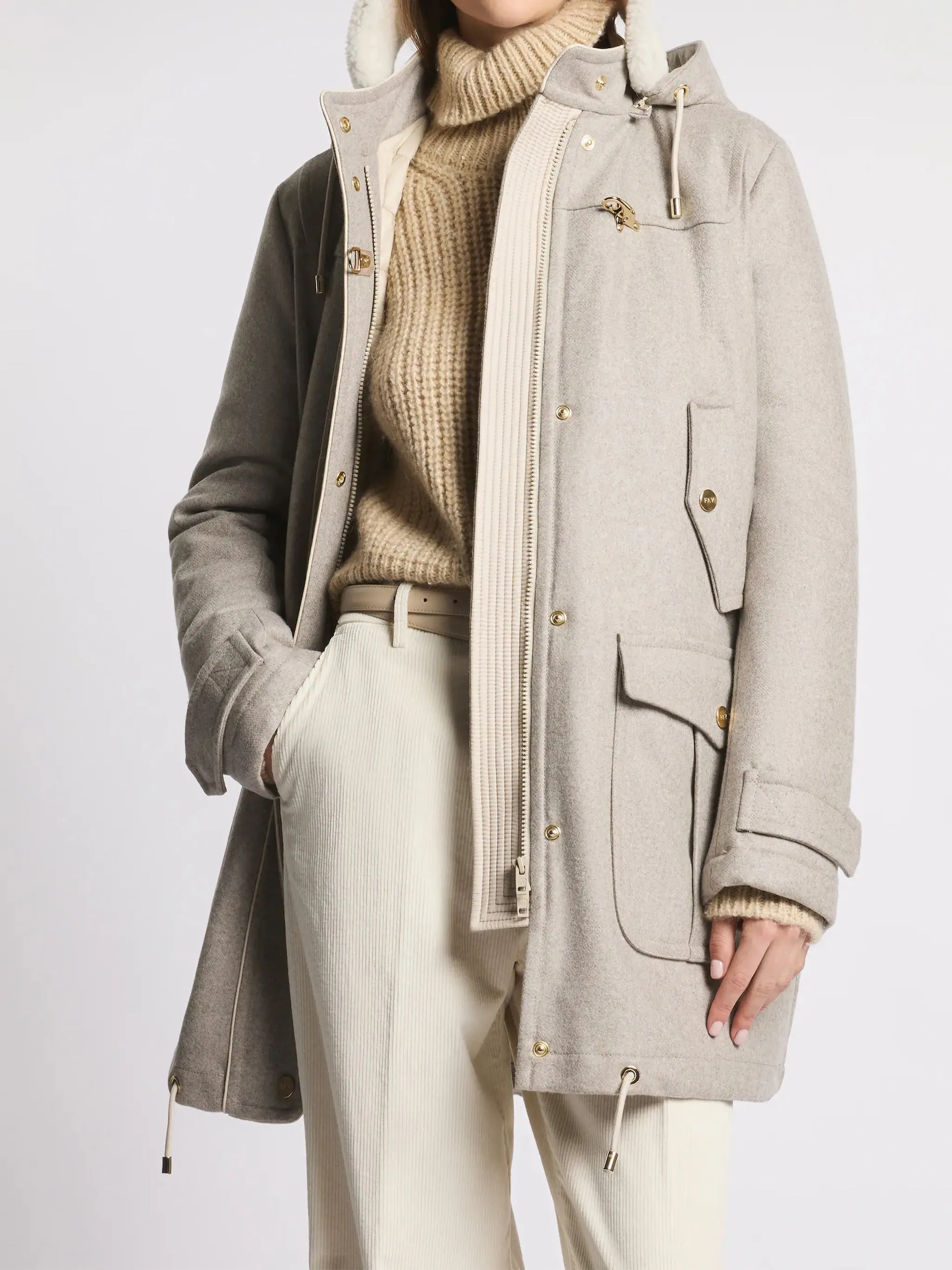 WOOL AND CASHMERE PARKA sold by Lord & Taylor product image thumbnail 2