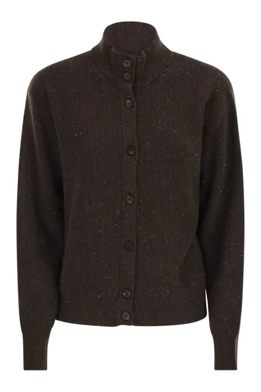 CARDIGAN WITH BUTTONS IN WOOL, SILK AND CASHMERE sold by Lord & Taylor