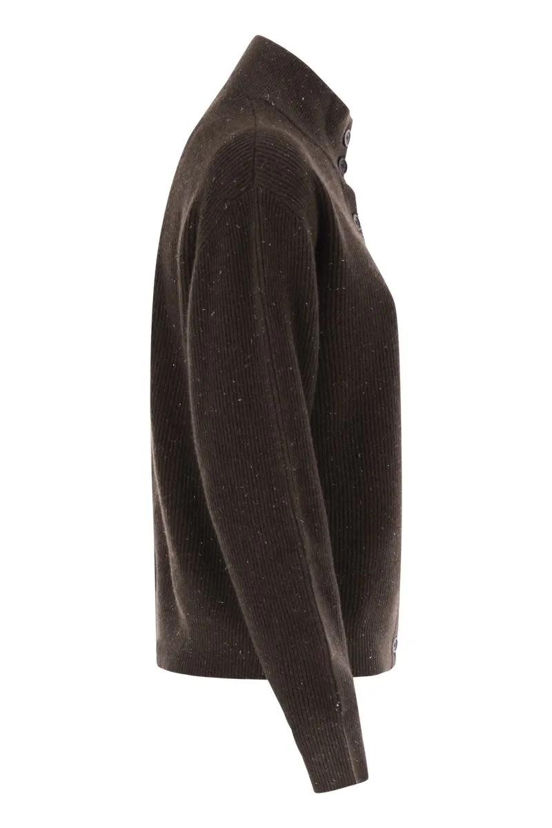 CARDIGAN WITH BUTTONS IN WOOL, SILK AND CASHMERE sold by Lord & Taylor product image thumbnail 3