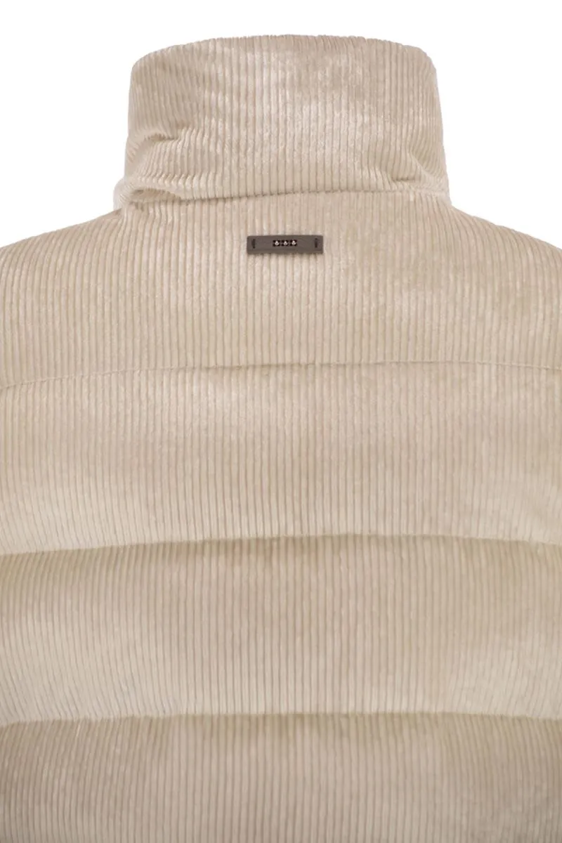 DOWN AND VISCOSE VELVET WAISTCOAT sold by Lord & Taylor product image thumbnail 4