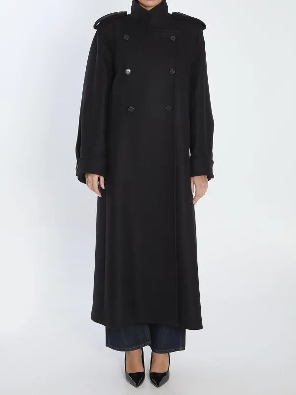 MAXI DOUBLE-BREASTED COAT sold by Lord & Taylor