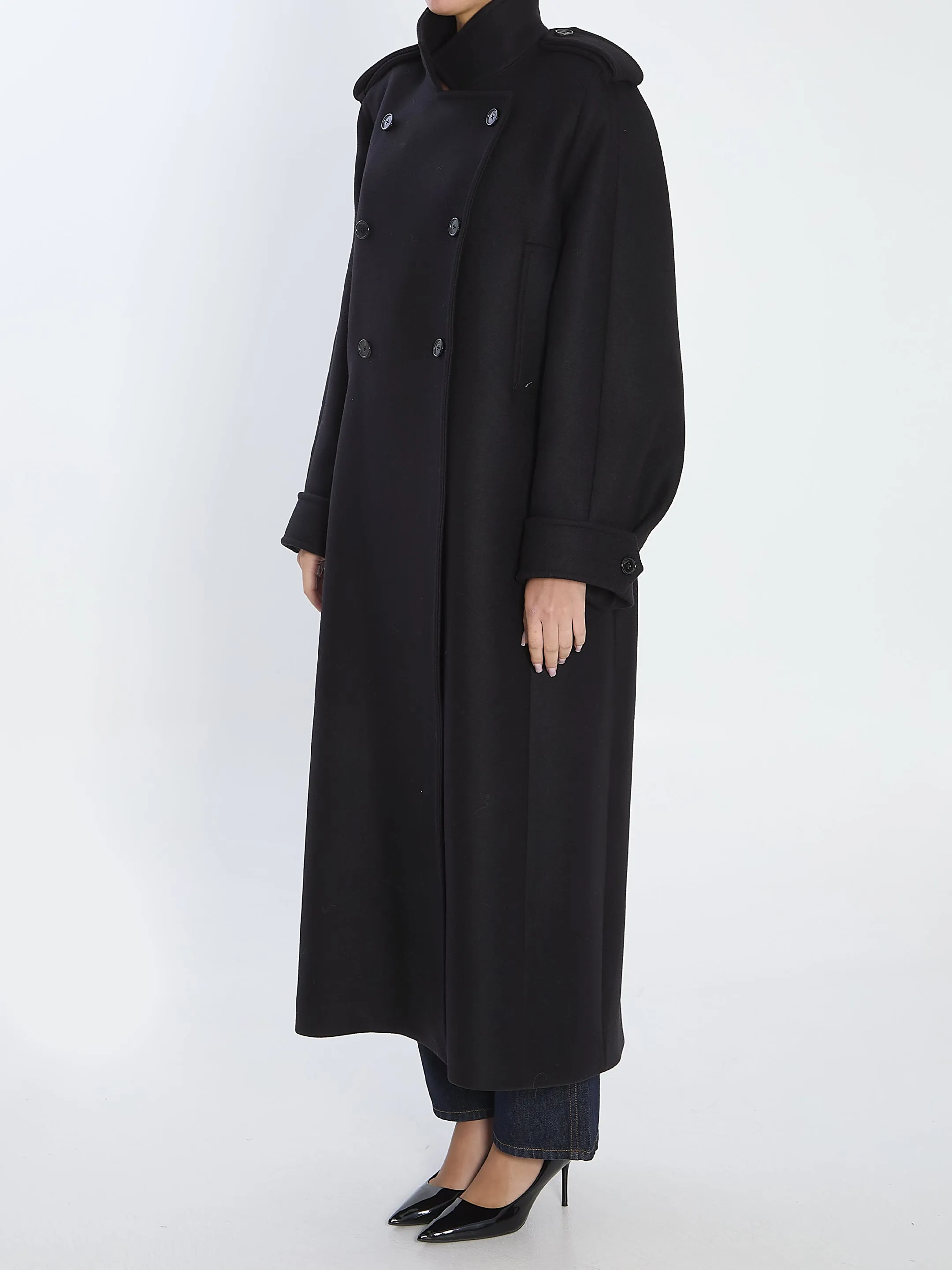 MAXI DOUBLE-BREASTED COAT sold by Lord & Taylor product image thumbnail 2