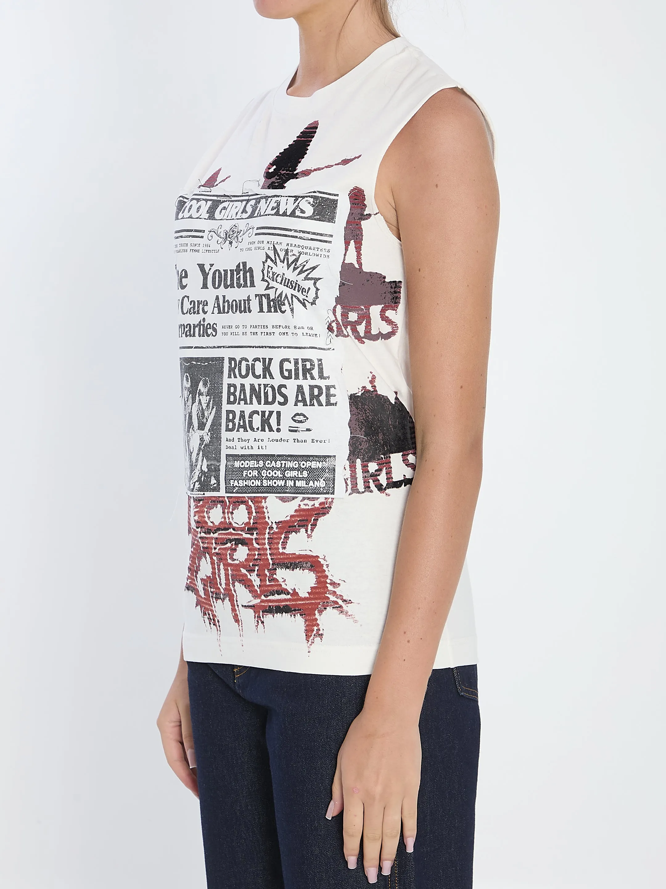 PRINTED JERSEY TOP sold by Lord & Taylor product image thumbnail 2