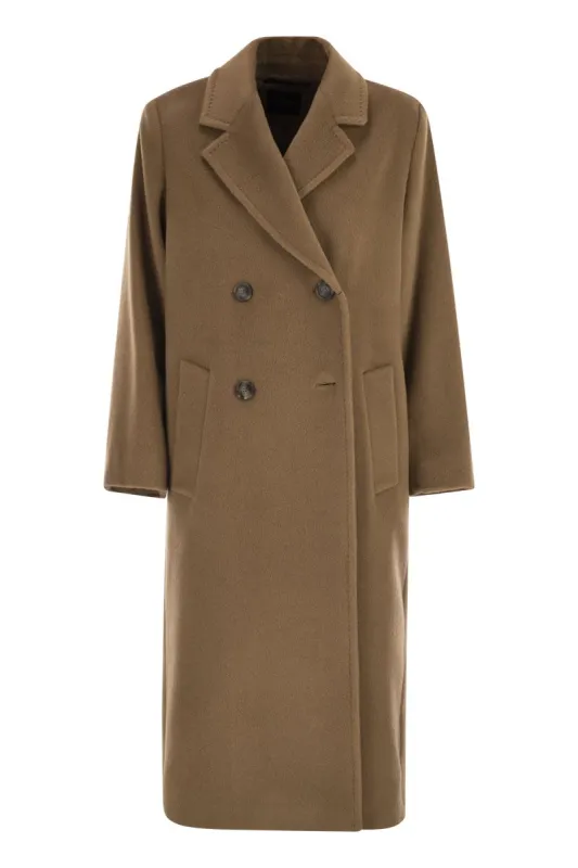ZUFOLO - DOUBLE-BREASTED COAT IN WOOL AND ALPACA sold by Lord & Taylor