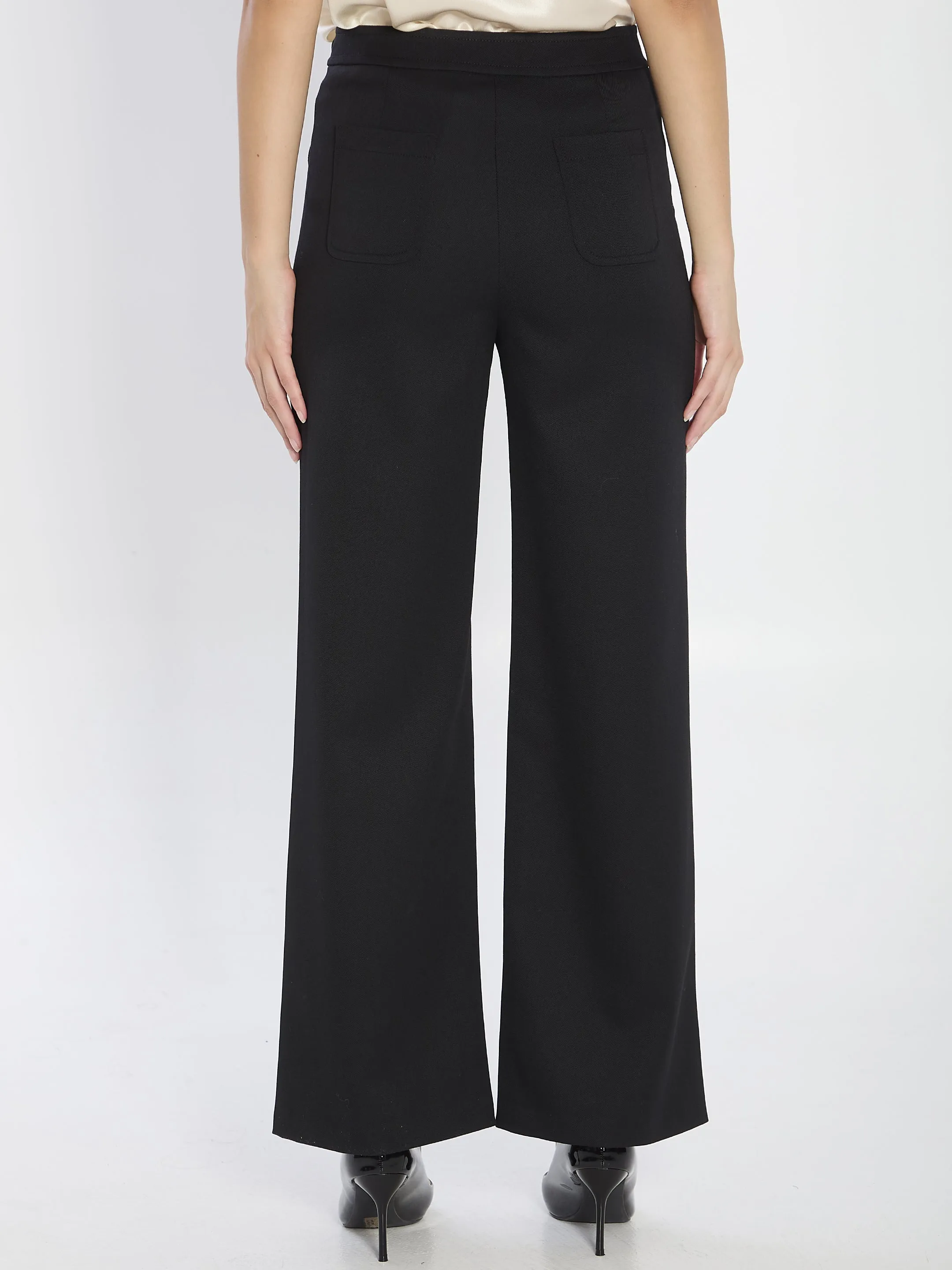 BLACK WOOL PANTS sold by Lord & Taylor product image thumbnail 4