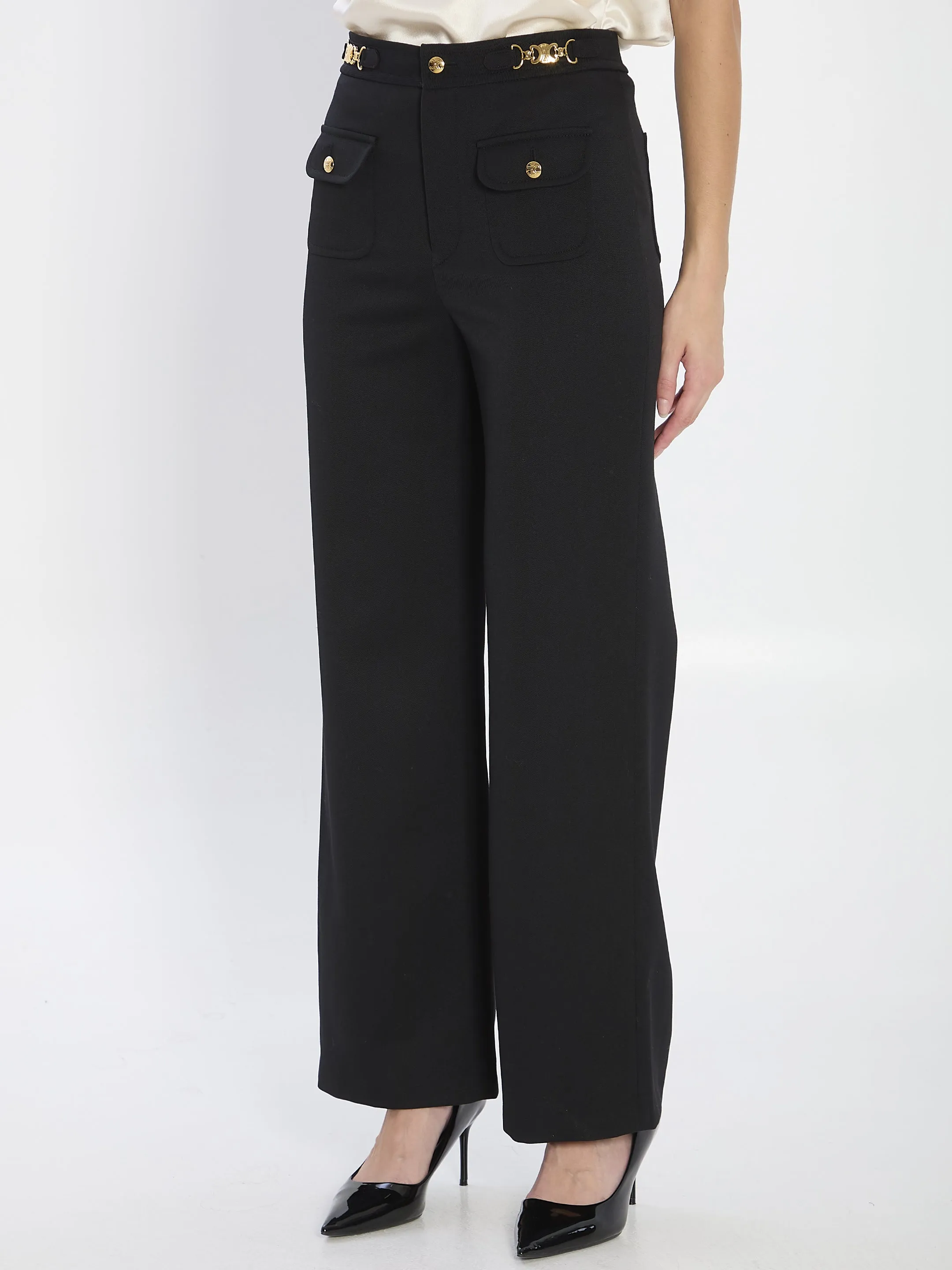 BLACK WOOL PANTS sold by Lord & Taylor product image thumbnail 2