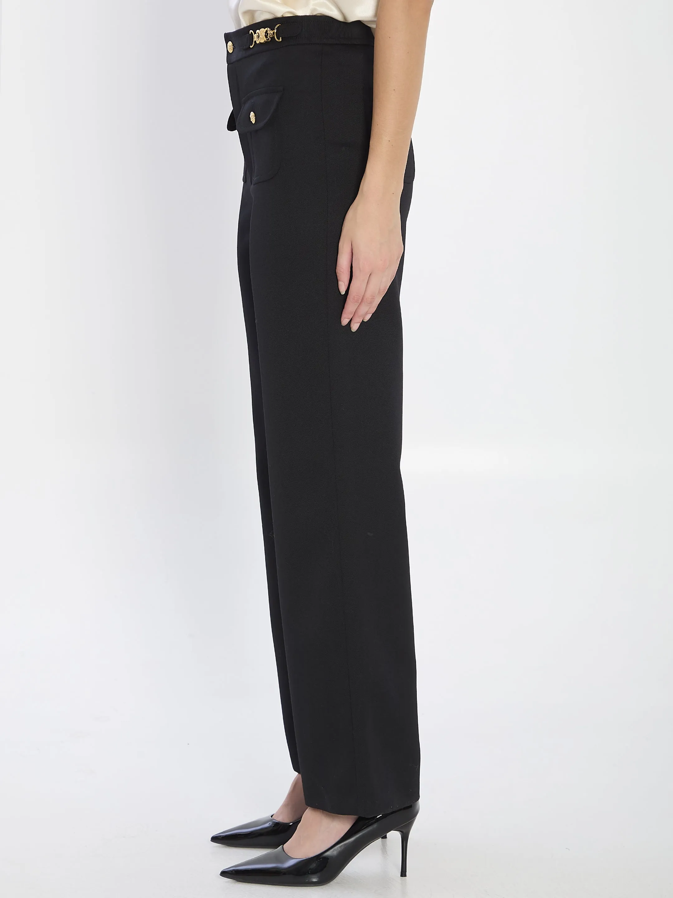 BLACK WOOL PANTS sold by Lord & Taylor product image thumbnail 3