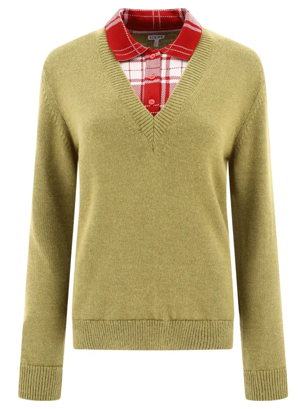"TROMPE L'OEIL" SWEATER sold by Lord & Taylor