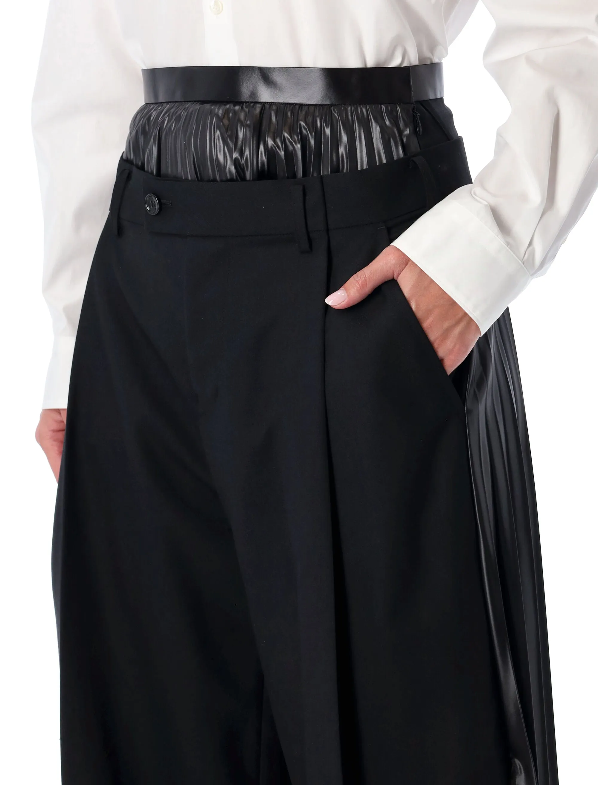 JUNYA WATANABE BLACK PLEATED SKIRT PANTS sold by Lord & Taylor product image thumbnail 3
