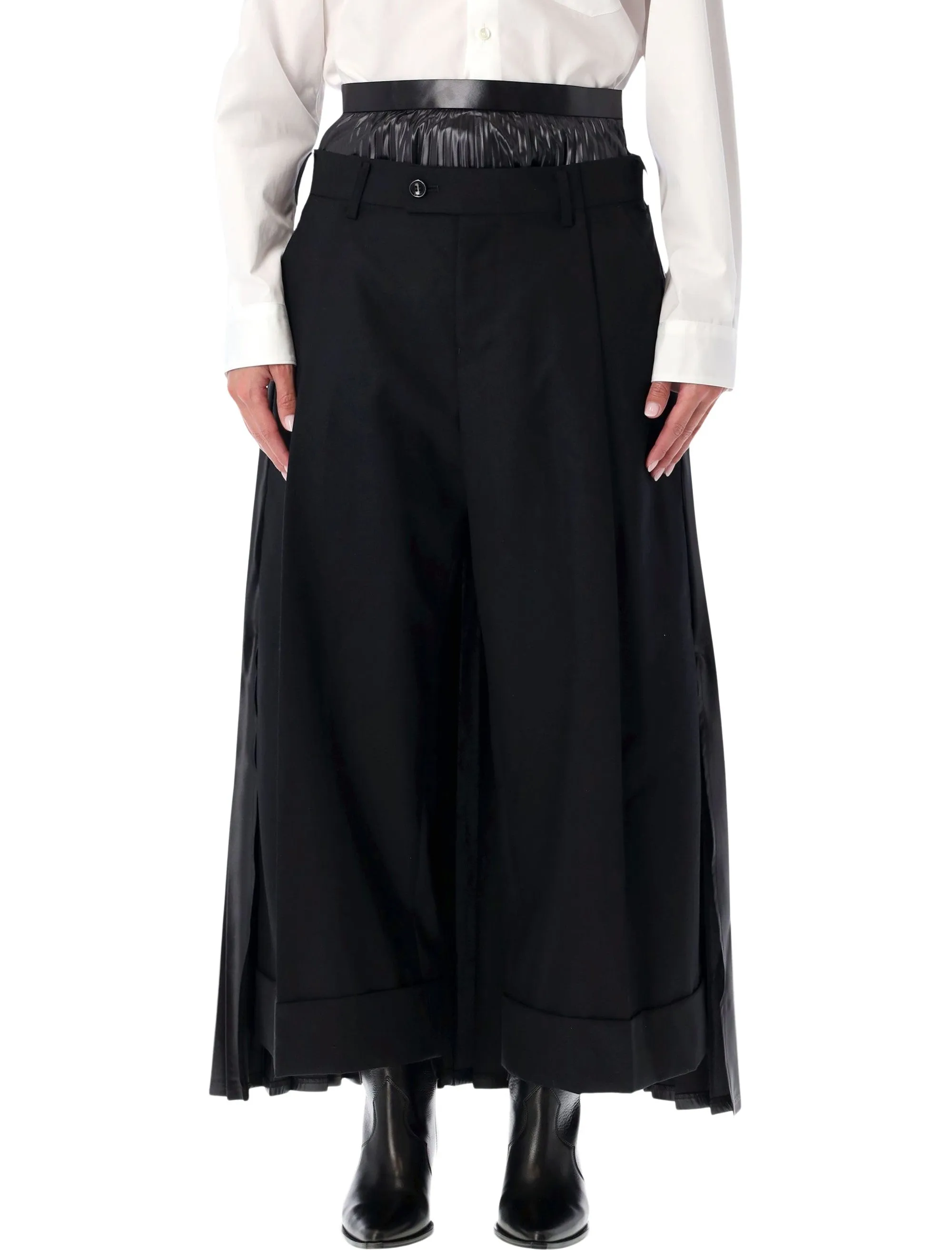 JUNYA WATANABE BLACK PLEATED SKIRT PANTS sold by Lord & Taylor