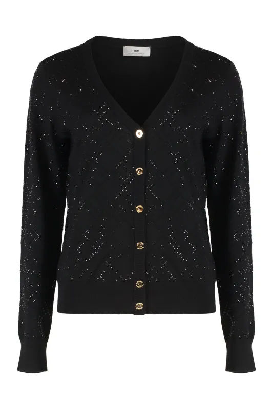 CARDIGAN IN WOOL WITH CRYSTALS sold by Lord & Taylor