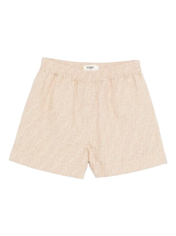 COTTON LINEN SHORTS made by Fendi