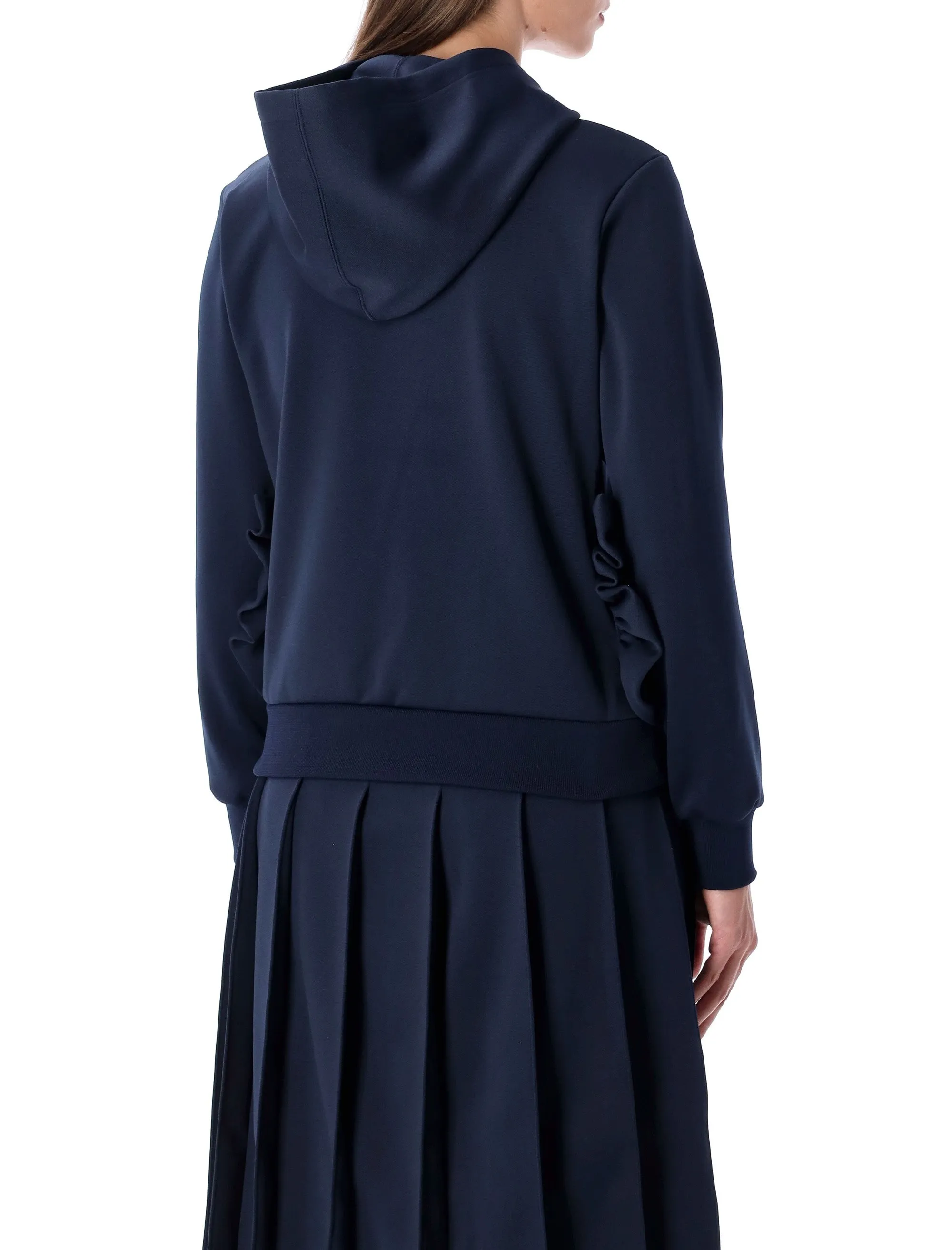 COMME DES GARÇONS GIRL NAVY HOODIE WITH RUFFLE POCKETS sold by Lord & Taylor product image thumbnail 2
