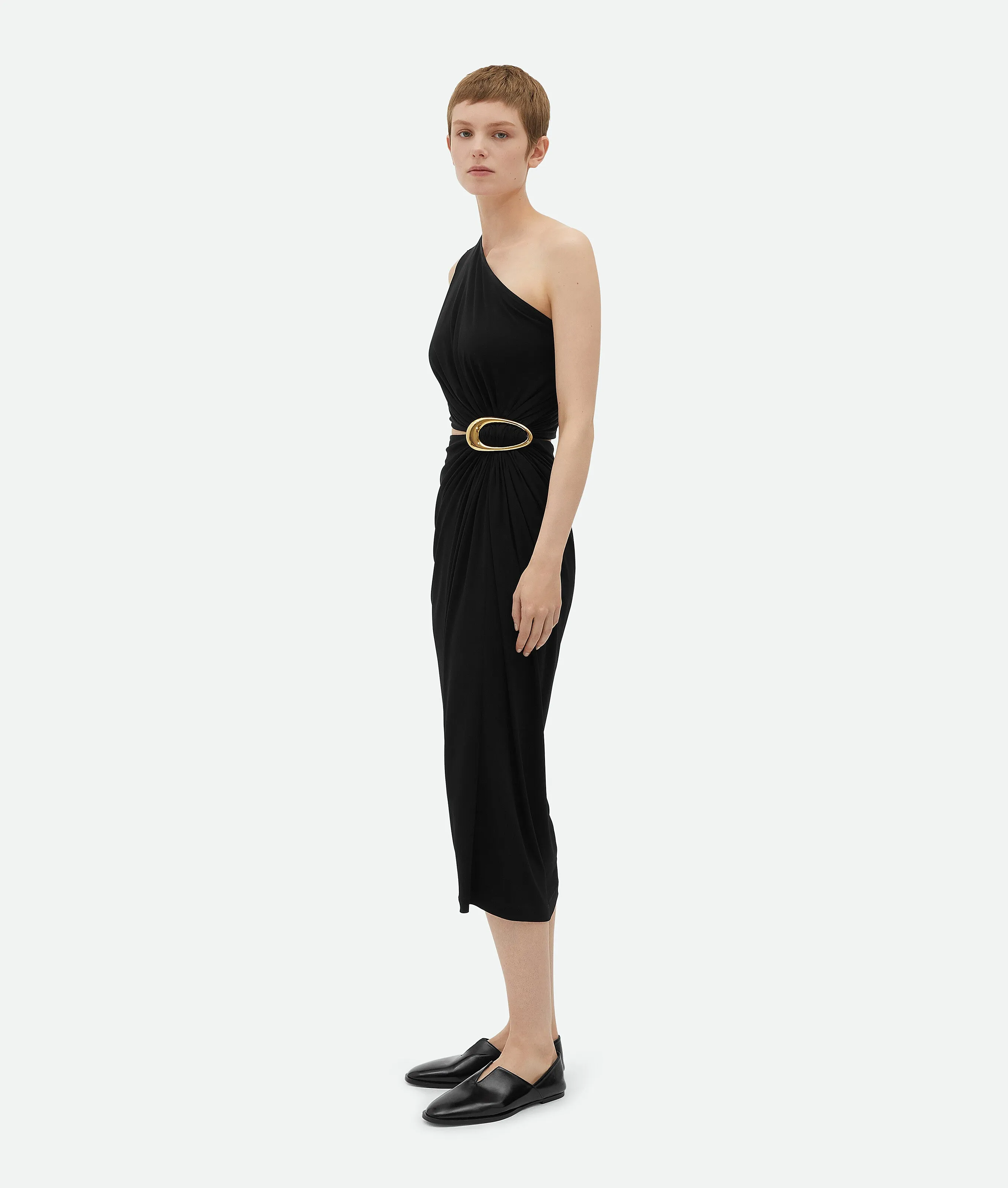 CREPE-EFFECT VISCOSE JERSEY DRESS sold by Lord & Taylor product image thumbnail 2