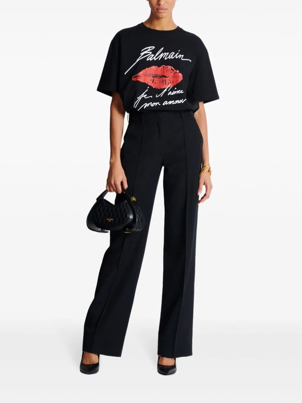 SHORT-SLEEVED T-SHIRT WITH KISS PRINT sold by Lord & Taylor product image thumbnail 2