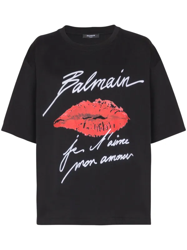 SHORT-SLEEVED T-SHIRT WITH KISS PRINT sold by Lord & Taylor