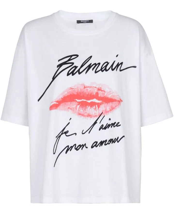 SHORT-SLEEVED T-SHIRT WITH KISS PRINT sold by Lord & Taylor