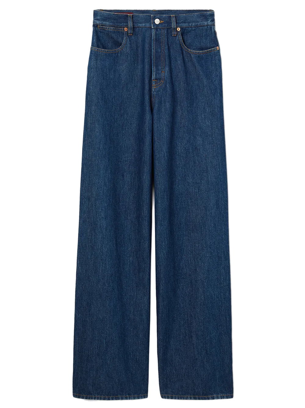WIDE-LEG DENIM TROUSERS sold by Lord & Taylor