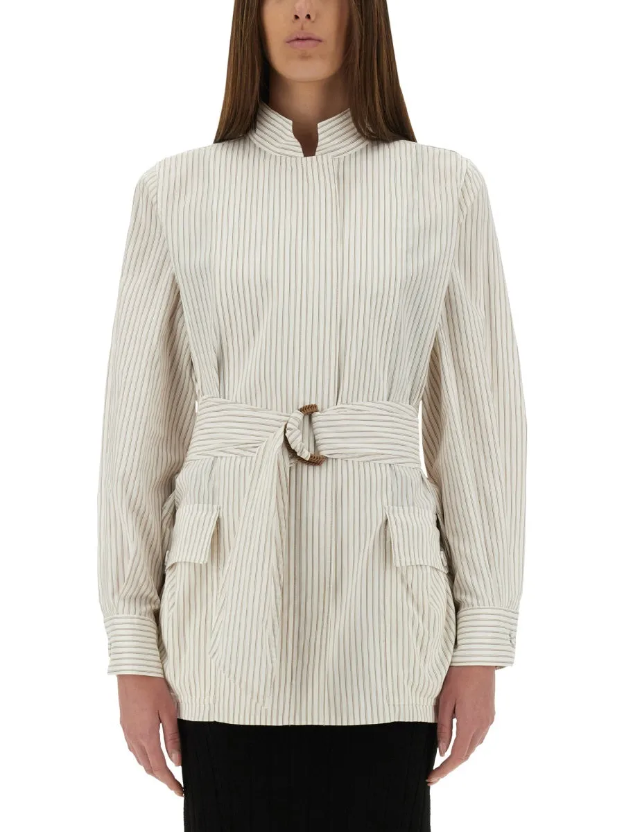 COTTON AND SILK BLOUSON sold by Lord & Taylor