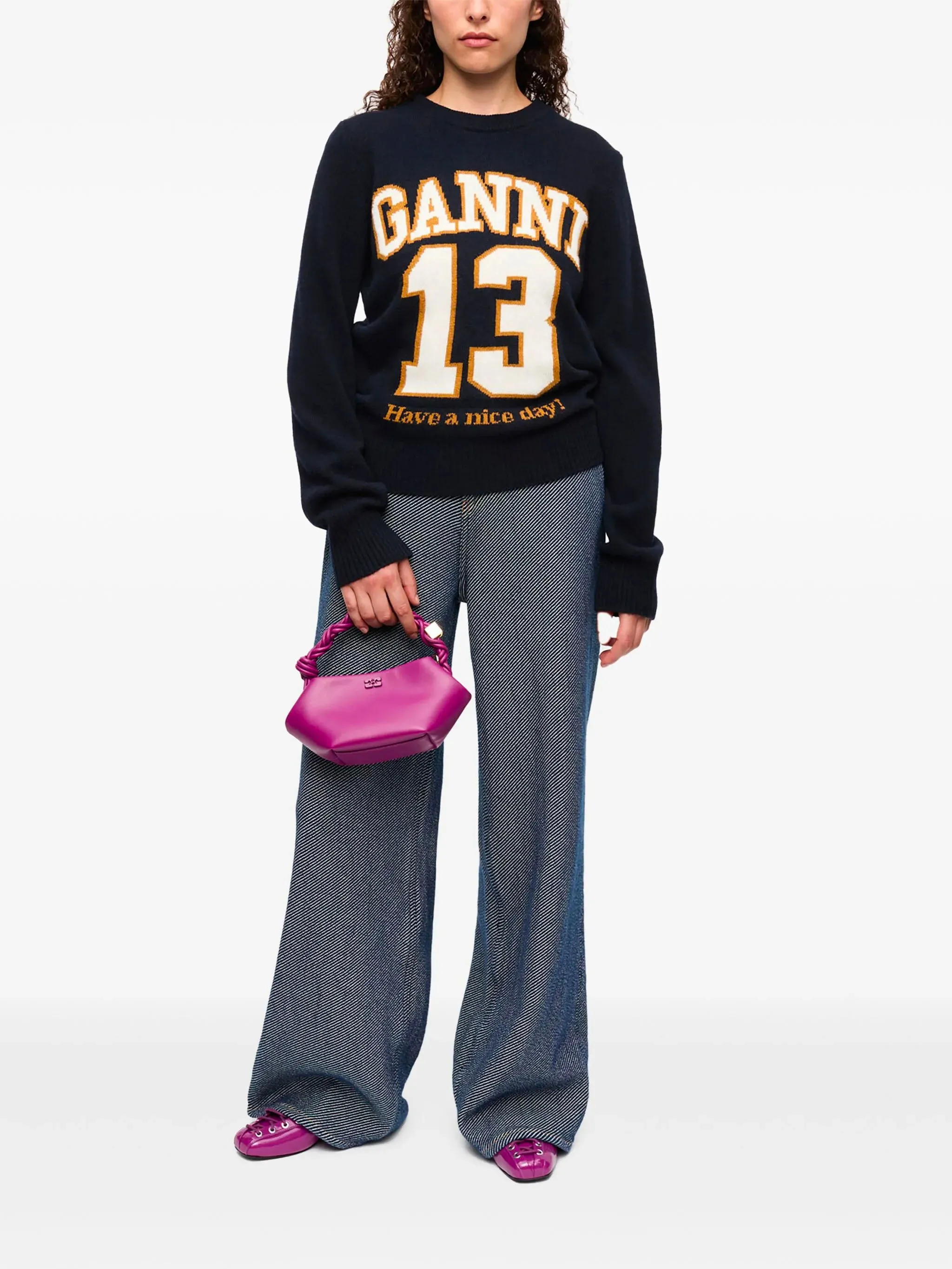 WOOL BLEND BASEBALL SWEATER sold by Lord & Taylor product image thumbnail 2