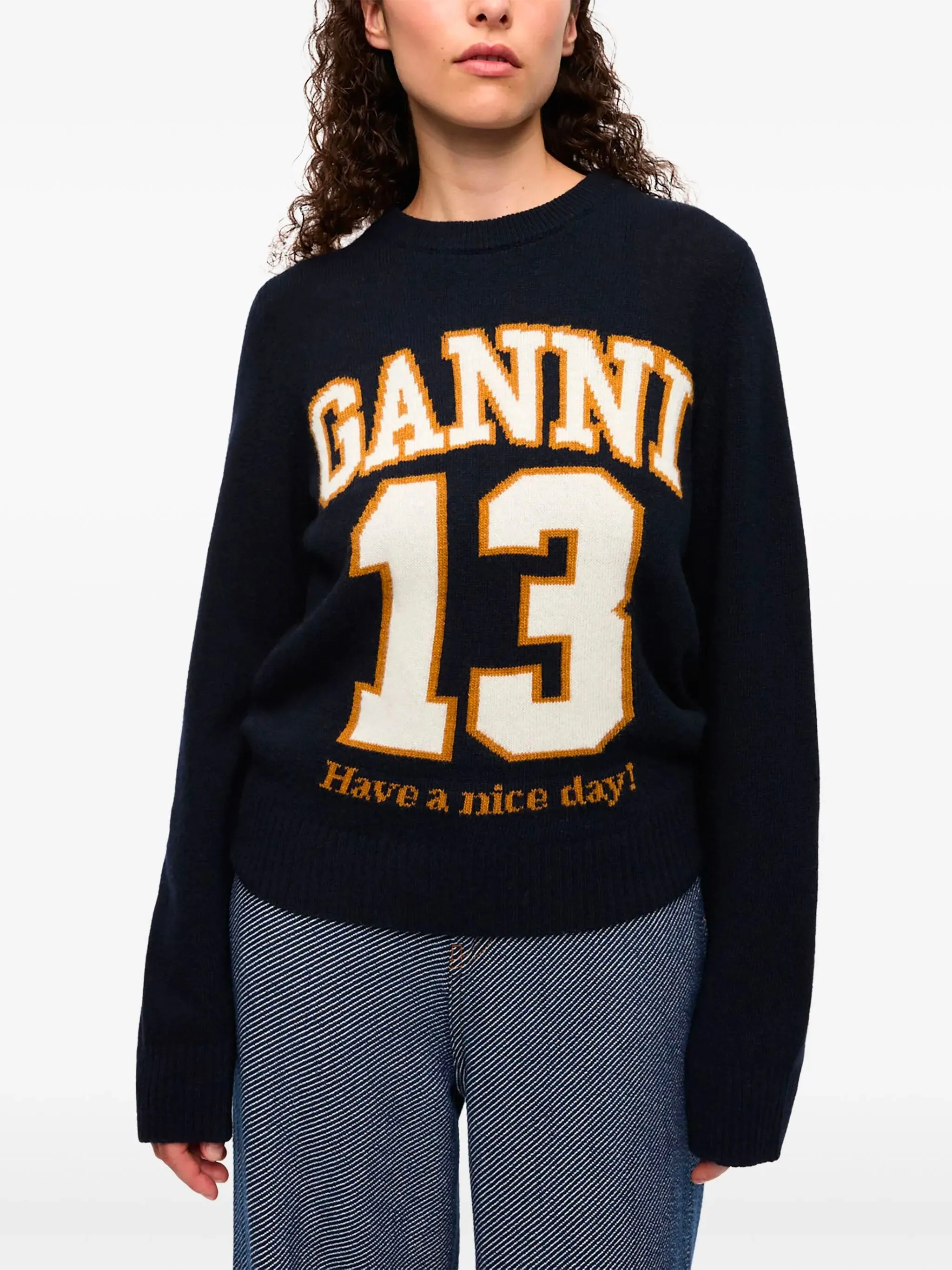 WOOL BLEND BASEBALL SWEATER sold by Lord & Taylor product image thumbnail 3