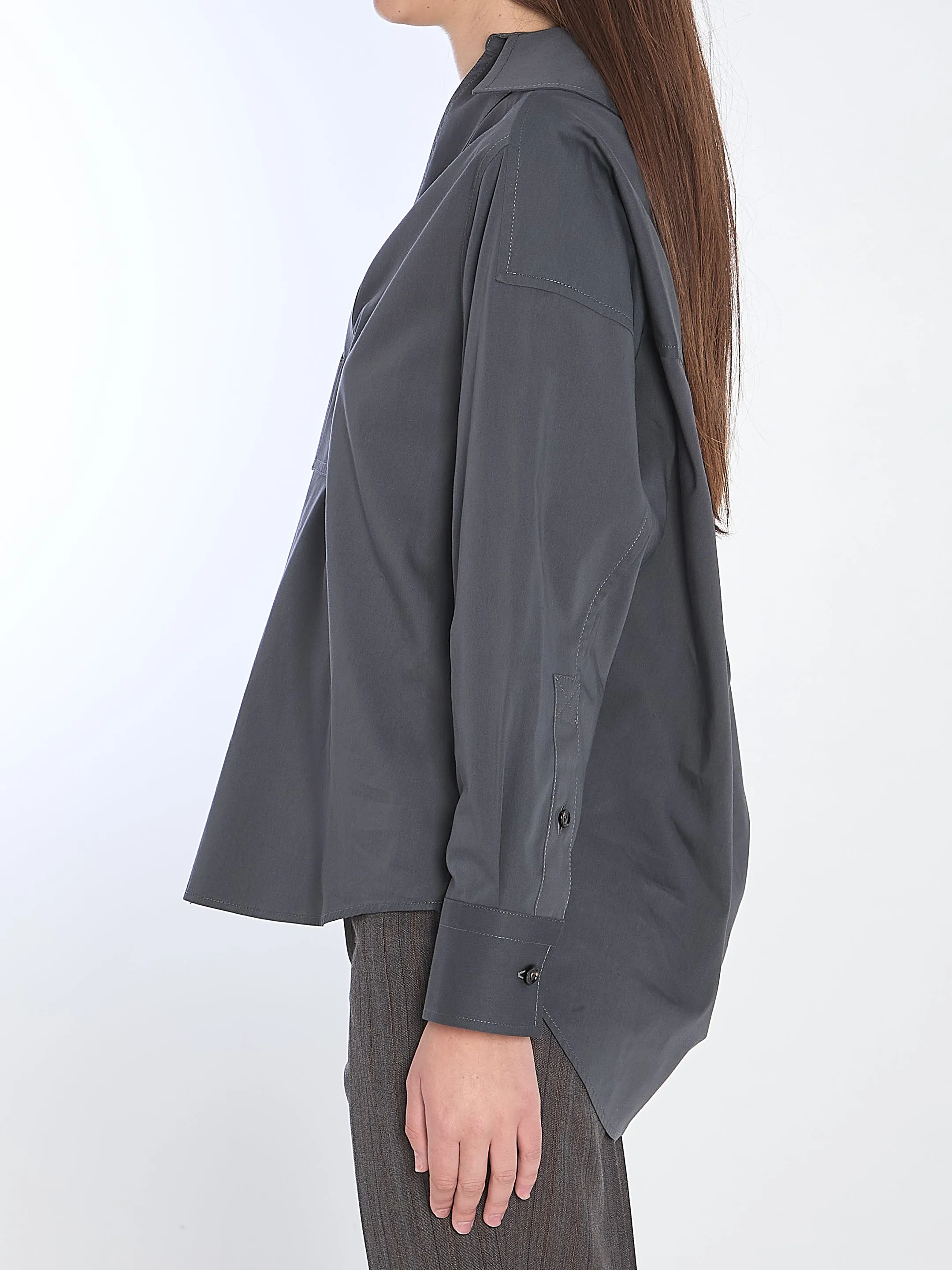 COTTON AND SILK SHIRT sold by Lord & Taylor product image thumbnail 3