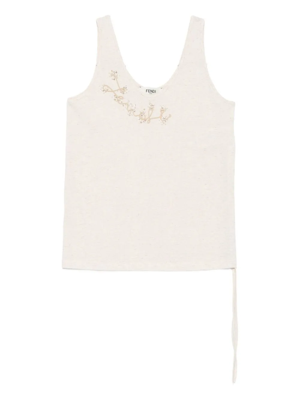 COTTON AND LINEN TANK TOP sold by Lord & Taylor