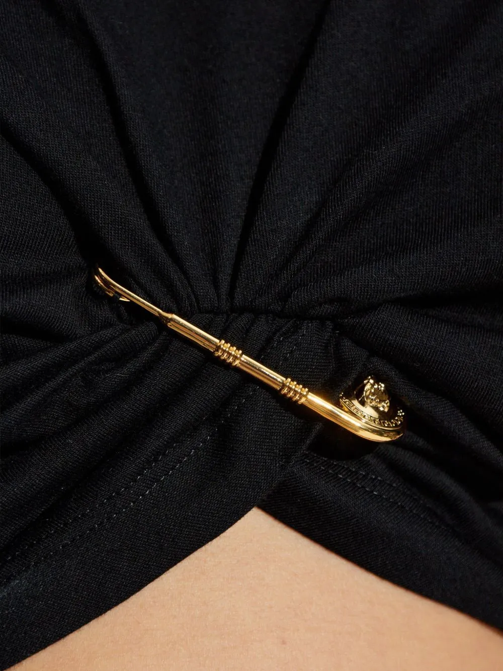 BAROCCO SAFETY PIN CROP T-SHIRT sold by Lord & Taylor product image thumbnail 5