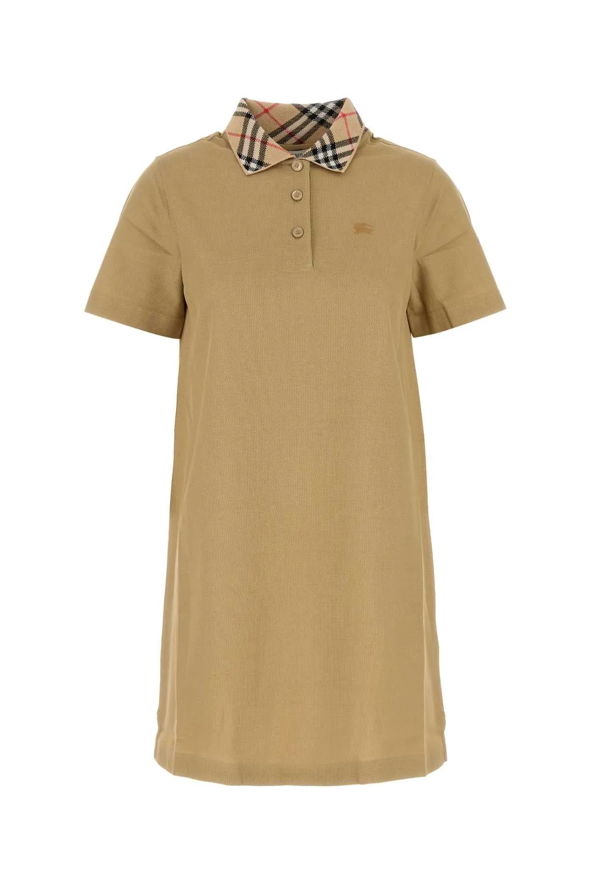 COTTON POLO-STYLE DRESS WITH CHECK COLLAR sold by Lord & Taylor