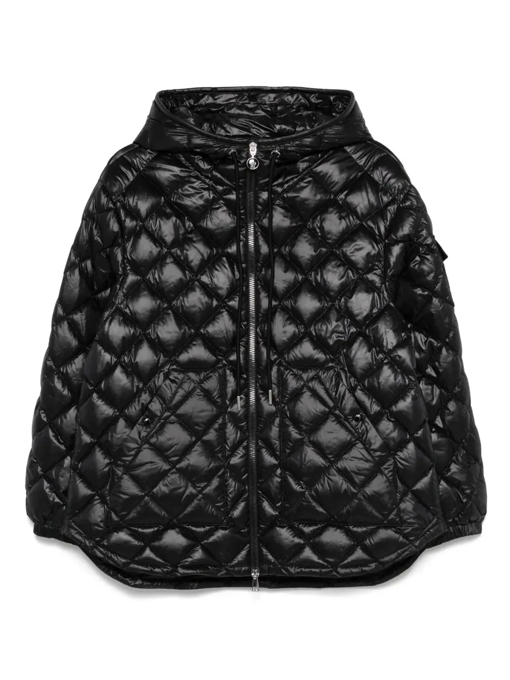 DIAMOND-QUILTED HOODED SHORT DOWN JACKET sold by Lord & Taylor